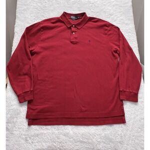 Polo Ralph Lauren Polo Shirt Mens XL Long Sleeve‎ Pullover Classic Pony